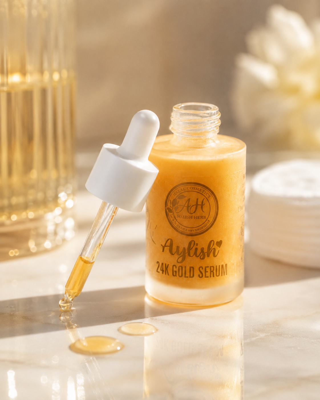 Aylish 24K Gold Serum - 30ml | Anti-Aging & Radiant Glow